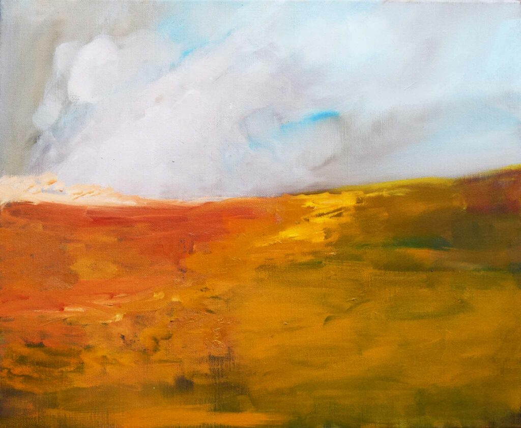 paysage, huile sur toile, 2012