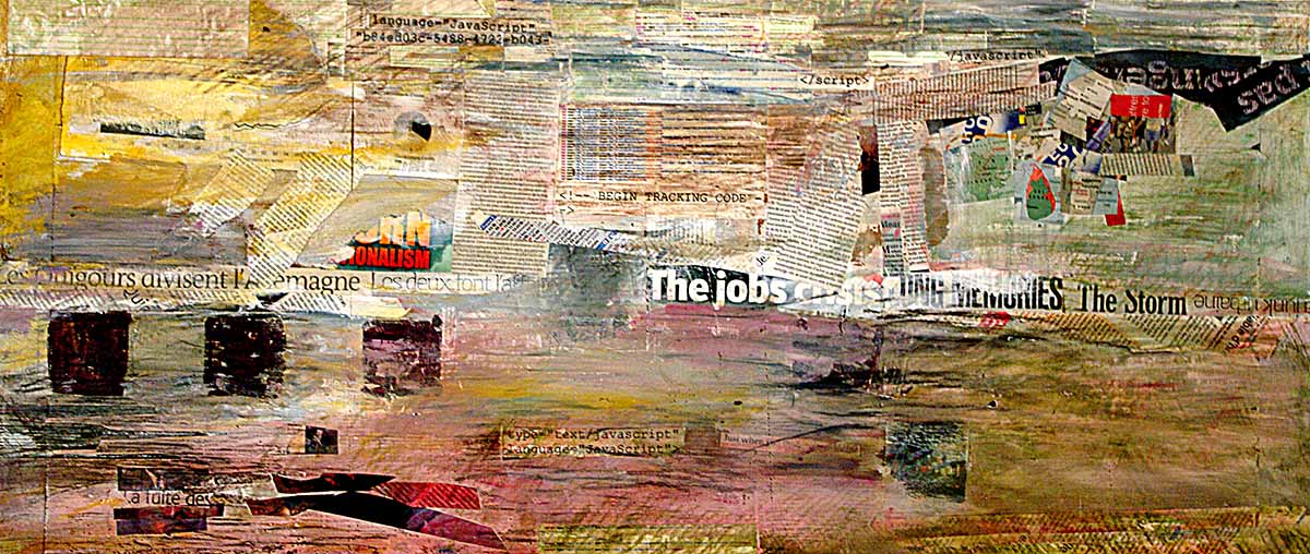 Série : "Totems conceptuels"Résine textes et codes Techniques mixtes sur bois, 2007.