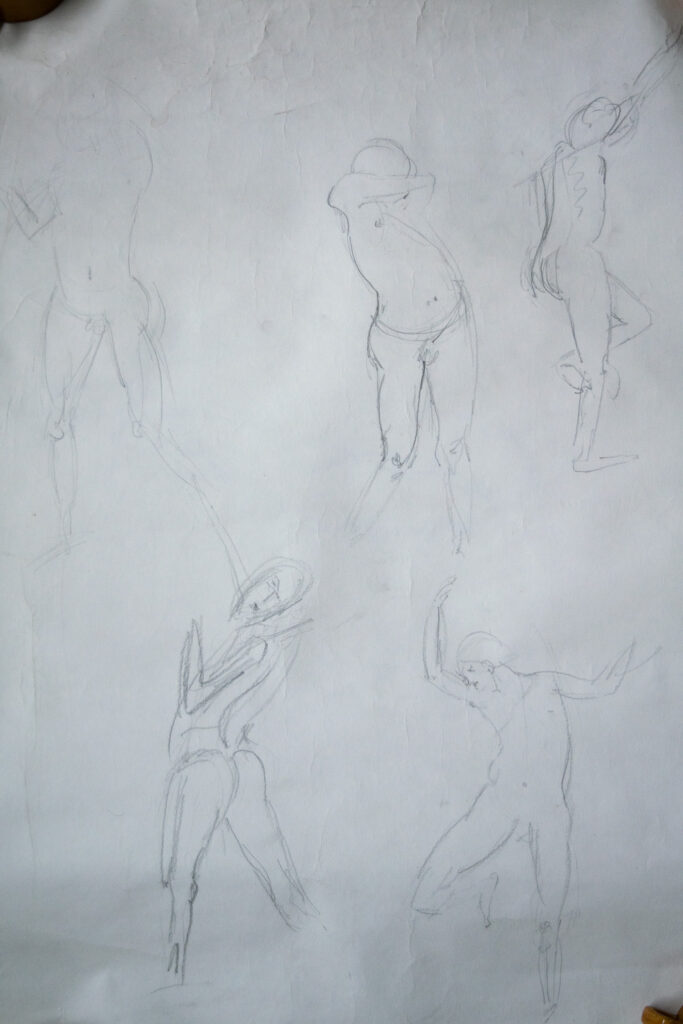 Life drawing, movin figure, Cofa, 2006