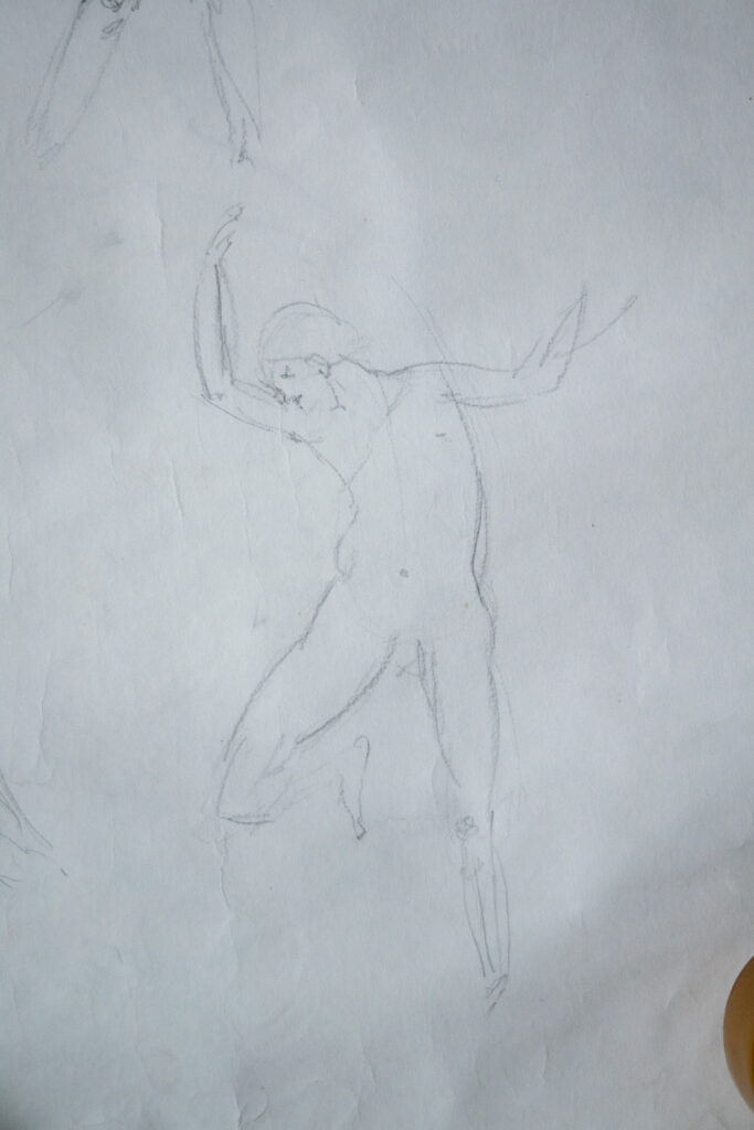 Life drawing, movin figure, Cofa, 2006